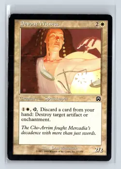 DEVOUT WITNESS - MTG Magic the Gathering Card - Mercadian Masques - Common - Image 1