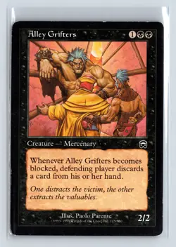 ALLEY GRIFTERS - MTG Magic the Gathering Card - Mercadian Masques - Common - Image 1