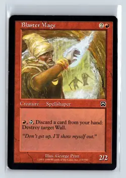BLASTER MAGE - MTG Magic the Gathering Card - Mercadian Masques - Common - Image 1