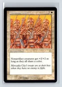 COMMON CAUSE - MTG Magic the Gathering Card - Mercadian Masques - Rare - Image 1