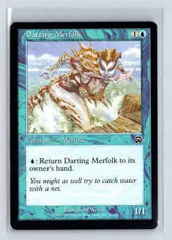 DARTING MERFOLK - MTG Magic the Gathering Card - Mercadian Masques - Common - Image 1