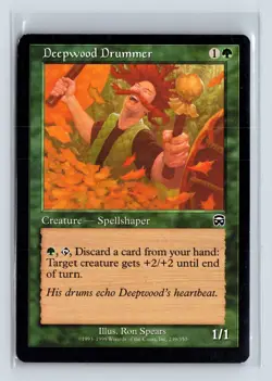 DEEPWOOD DRUMMER - MTG Magic the Gathering Card - Mercadian Masques - Common - Image 1
