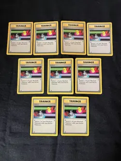 Trainer - Switch - Pokemon Base Set TCG Card 95/102 - Lot of 9 - Image 2