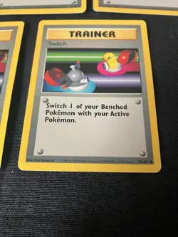 Trainer - Switch - Pokemon Base Set TCG Card 95/102 - Lot of 9 - Image 4