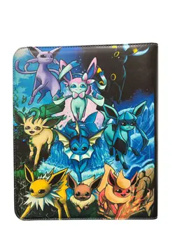 900 cards Pokemon Eevee Eeveelutions Card Binder TCG 9 Pockets 50 Sleeves Holds - Image 2