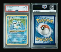 Pokemon TCG 2023 Blastoise CLB ENGLISH Trading Card 003/034 PSA 10 - Image 3