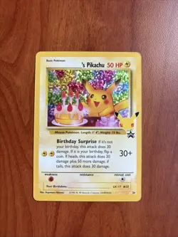 NM Birthday Pikachu #24 Celebrations: Classic Collection Holo Pokemon Card - Image 1