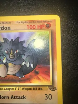 Pokemon TCG Rhydon Jungle 1st Edition Uncommon Card 45/64 Regular - Image 3