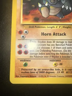 Pokemon TCG Rhydon Jungle 1st Edition Uncommon Card 45/64 Regular - Image 4