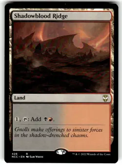 Shadowblood Ridge Commander: Streets of New Capenna Regular MTG - Image 1