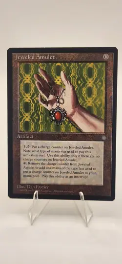 LIMITED EDITION Ice Age Vintage MtG Jeweled Amulet - Image 1