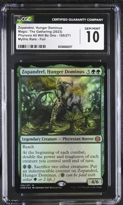 ZOPANDREL, HUNGER DOMINUS Phyrexia One Foil Mythic CGC 10 MTG [Nostalgium] - Image 1