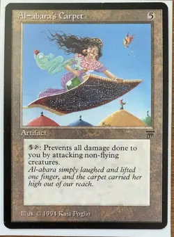 MTG Al-Abara’s Carpet Legends Reserved List EX/NM Vintage Magic The Gathering - Image 1