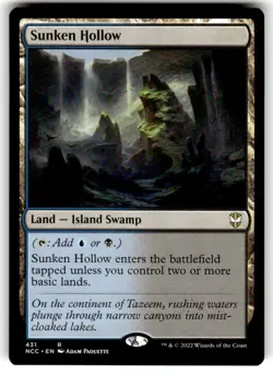 Sunken Hollow Commander: Streets of New Capenna Regular MTG - Image 1