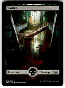 FULL ART Swamp (276) Streets of New Capenna Regular MTG NM - Image 1