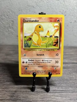 Charmander 046/102 Base Set Regular Common-Pokemon TCG-Fast Shipping-LP/NM!! - Image 1