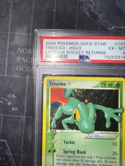 Pokemon Treecko Gold Star EX Team Rocket Returns Holo Rare #109 PSA 6 - Image 4