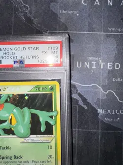 Pokemon Treecko Gold Star EX Team Rocket Returns Holo Rare #109 PSA 6 - Image 5
