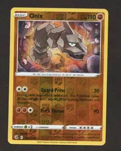 Onix 138/264 Pokemon Fusion Strike Sword & Shield Reverse Holo Common LP - Image 1