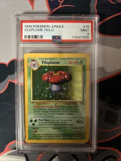 1999 Pokemon Jungle Vileplume Holo PSA 9 Mint - Image 1