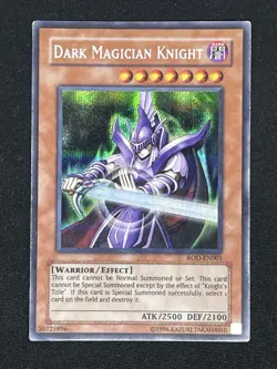 Yugioh Dark Magician Knight ROD-EN001 Super Rare LP - Image 1