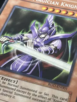 Yugioh Dark Magician Knight ROD-EN001 Super Rare LP - Image 4