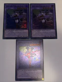 Yugioh! 3x Lunalight Perfume Dancer DUAD-EN031 Super Rare 1st Playset - Image 1