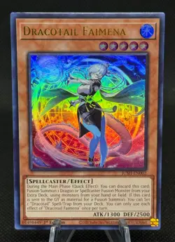 Dracotail Faimena Ultra Rare | JUSH-EN002 | Justice Hunters | Yu-Gi-Oh! | NM - Image 1