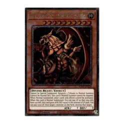 Yu-Gi-Oh! The Winged Dragon of Ra (Platinum Secret Rare) - Quarter Century Stamp - Image 1