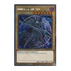 Yu-Gi-Oh! Dark Magician (7th Art) (Platinum Secret Rare) - Quarter Century Stamp - Image 1
