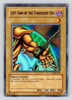 Left Arm of the Forbidden One LOB-123 Yu-Gi-Oh 2002 Unlimited - Image 1