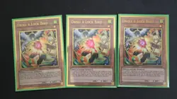 Yu-Gi-Oh Droll & Lock Bird MAGO-EN006 Gold Rare 1st Edition x3 - Image 1