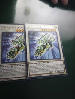 x2 F.A. Yu-Gi-Oh Dawn Dragster First Edition Rare Cards - Image 2