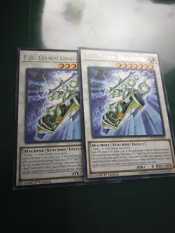 x2 F.A. Yu-Gi-Oh Dawn Dragster First Edition Rare Cards - Image 3