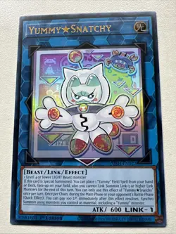 Yu-Gi-Oh! Yummy Snatchy - JUSH-EN022 - Ultra Rare - 1st Edition - Near Mint - Image 1