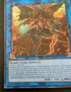 Cherubini, Ebon Angel Of The Burning Abyss RA01-EN042 1st Ed Ultra Rare Yu-Gi-Oh - Image 4