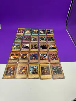 Vintage Yu-Gi-Oh Card Lot Collection 25 Cards See Pics 1996 - Image 1