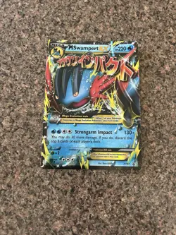 M Swampert EX XY87 JUMBO Holo 2015 Promo Card- Lightly Played - Image 1