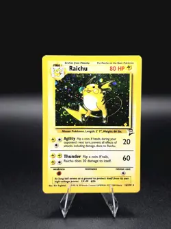 Pokemon TCG Raichu Base Set 2 Holo Unlimited Holo Rare Card 16/130 - Image 1