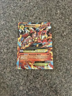 Pokemon TCG Mega M Blaziken EX JUMBO Holo Black Star Promo Card XY86 - Image 1