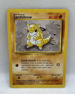 Sandshrew 62/102 Base Set WOTC Pokemon Card 9 card lot - Image 1