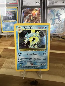 Pokemon TCG Gyarados Base Set 2 Holo Rare Unlimited Card 7/130 LP US SELLER - Image 1