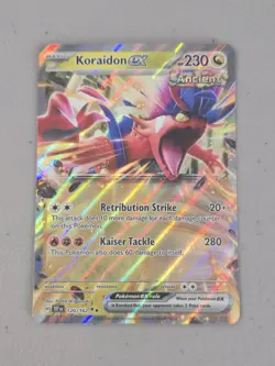 Pokemon Koraidon EX TCG SV05: Temporal Forces Holo Double Rare Card 120/162 - Image 1