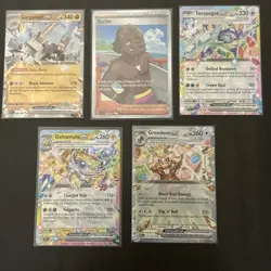 Pokemon 5 Card Lot #3 - Ultra Rares, Full Art, EX, VMAX NM - Image 1