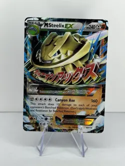 Mega M Steelix EX 68/114 Steam Siege Ultra Rare Holo Pokemon Card NM - Image 1