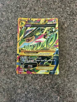JUMBO Pokemon M Rayquaza EX 2015 Full Art Shiny Ancient Origins Card 98/98 MP - Image 1