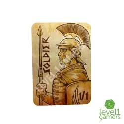 Roman Centurion Soldier Metal Token Magic Card | Hand-Drawn Fantasy Proxy Art - Image 3