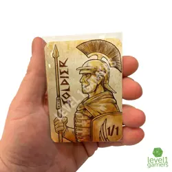 Roman Centurion Soldier Metal Token Magic Card | Hand-Drawn Fantasy Proxy Art - Image 5