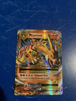 Pokemon Charizard EX Trading Card 300 HP Crimson Dive Attack - Image 1