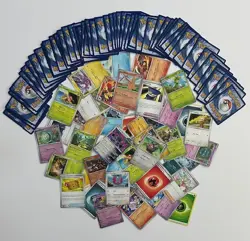 Pack E - 100 Pokemon Card Mystery Pack - Holos & Mix of Sets - Bulk Lot "E" - Image 1